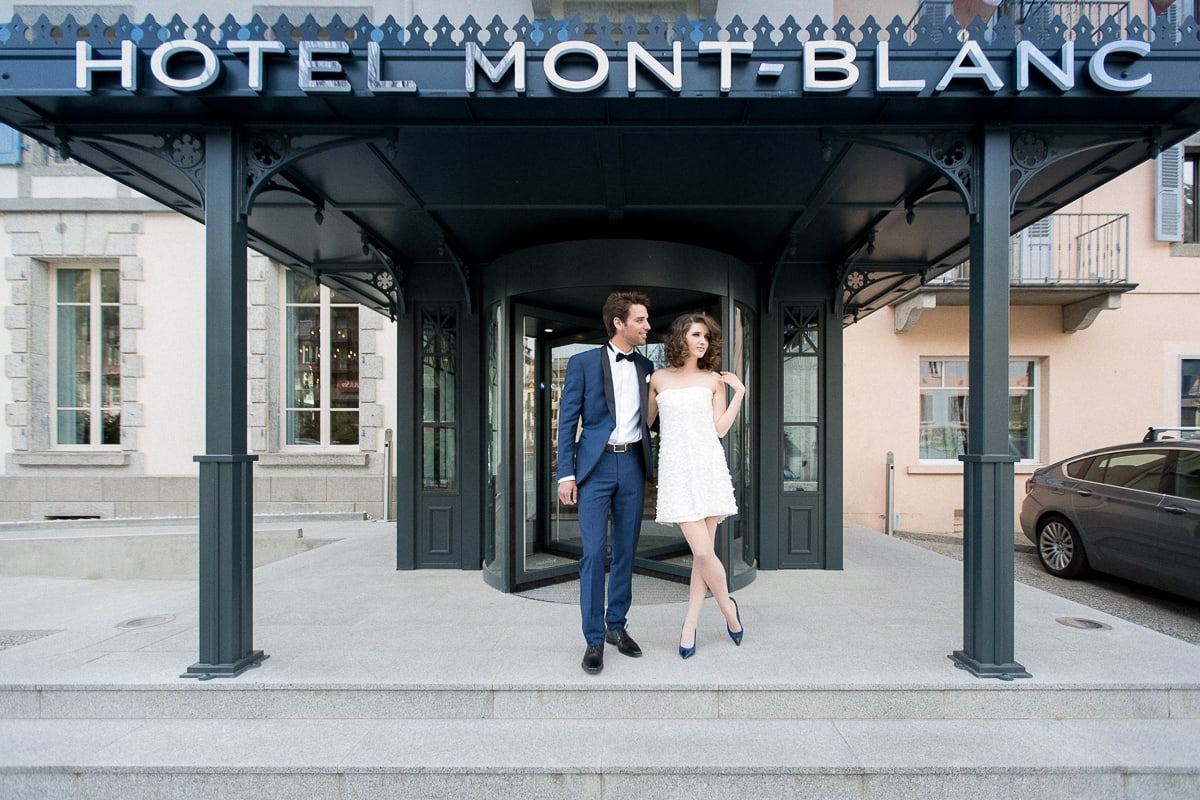 Editorial shooting at Chamonix Hotel Mont Blanc with Sylvain Bouzat Wedding Photographer.