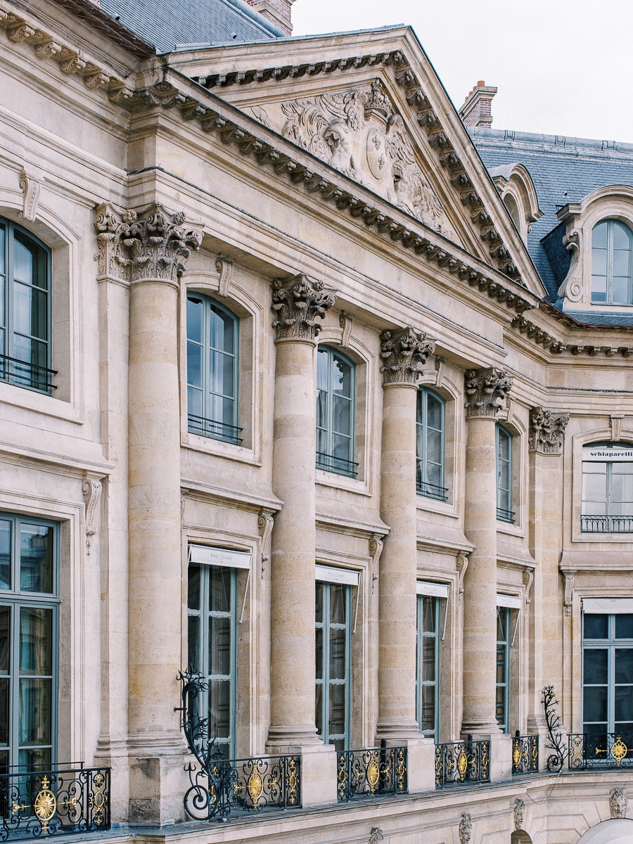 Building from the Place Vendôme to the Ritz Paris.