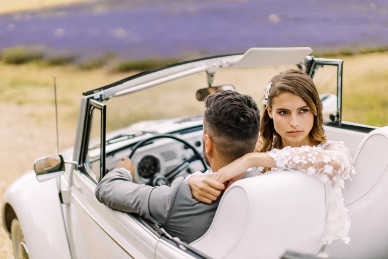 71-best-editorial-wedding-photos-vintage-convertible-lavender-field-provence-mood