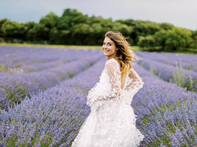 78-best-editorial-wedding-photos-bride-lavender-field