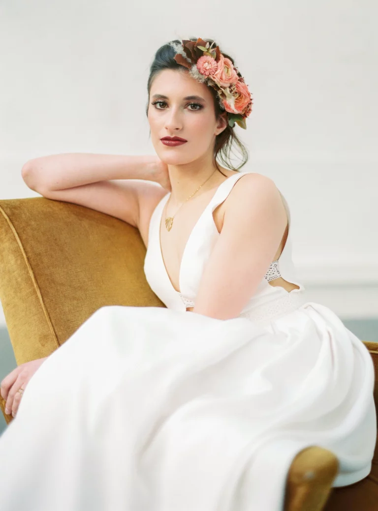85-best-editorial-wedding-photos-bride-floral-crown