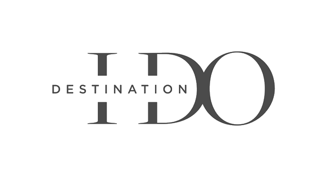 I Do Destination logo showcasing the work of the best french wedding photographer.
