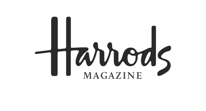 A touch of London luxury in Harrods Magazine, showcasing refined wedding artistry.