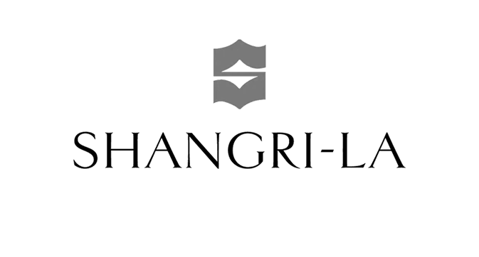 Shangri-La logo, a venue captured by a luxury wedding photographer.